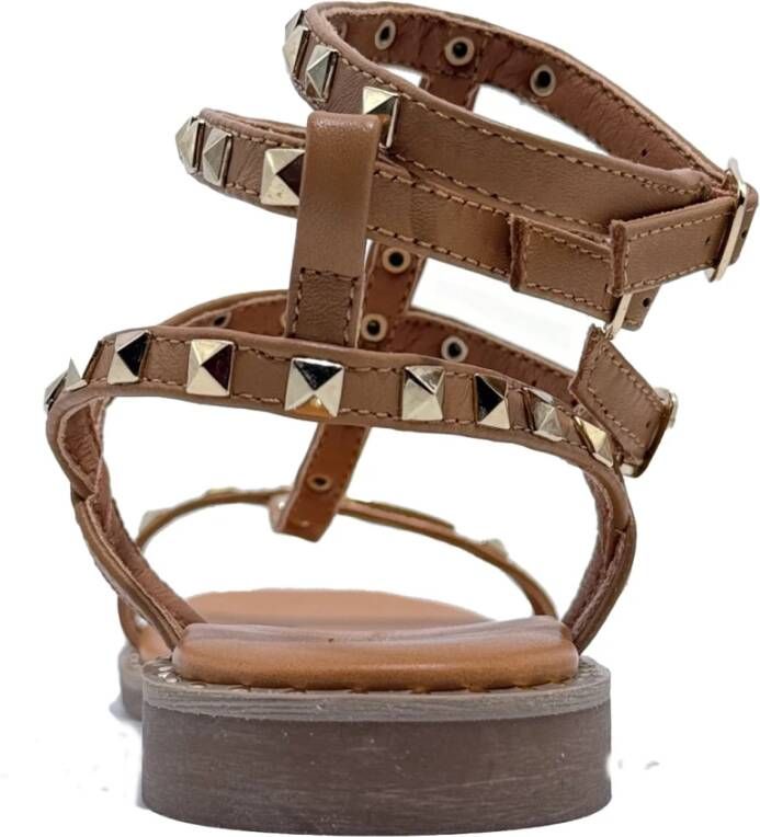 Les Tropeziennes Bruin Leren Sandalen Coralie Model Brown Dames