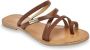 Les Tropeziennes Bruine Leren Sandalen Hastary Model Brown Dames - Thumbnail 2