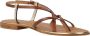 Les Tropeziennes Platte Sandalen met Bandjes Brown Dames - Thumbnail 6