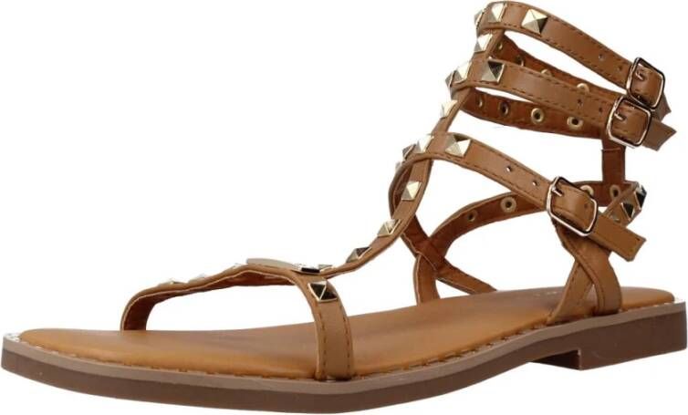 Les Tropeziennes Stijlvolle Platte Sandalen Brown Dames