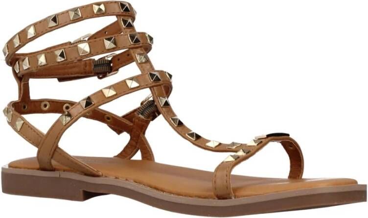 Les Tropeziennes Stijlvolle Platte Sandalen Brown Dames