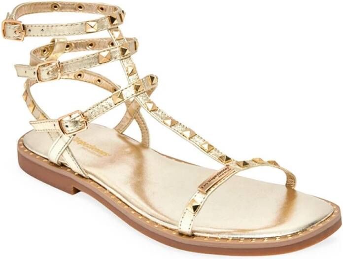 Les Tropeziennes Gouden Sandalen Coralie Collectie Ss24 Yellow Dames