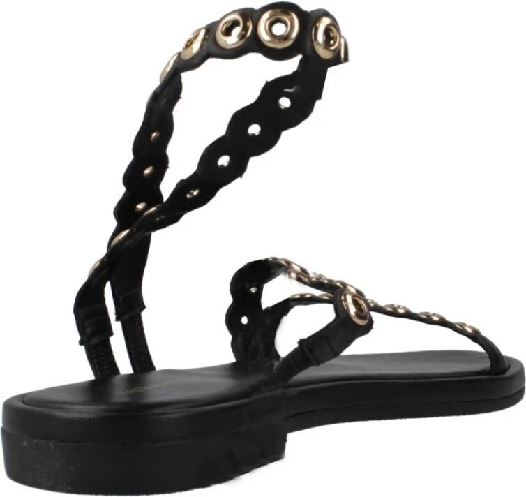 Les Tropeziennes Stijlvolle Platte Sandalen voor Vrouwen Black Dames