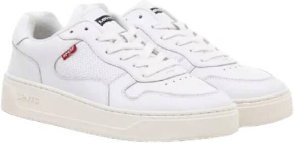 Levi's Glide Wit Vegan Leren Sneakers White Dames