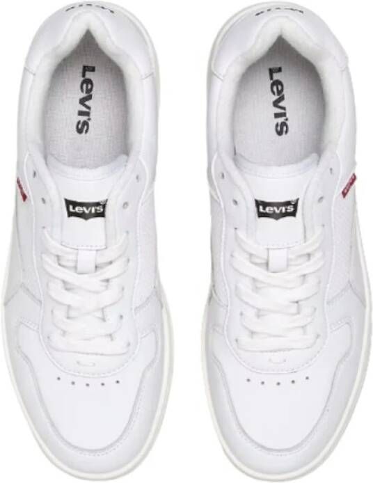 Levi's Glide Wit Vegan Leren Sneakers White Dames