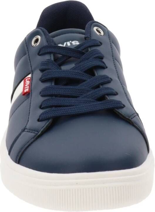 Levi's Heren Sneakers van Kunstleer met Vetersluiting Blue Heren