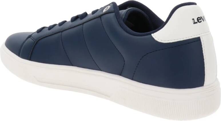 Levi's Heren Sneakers van Kunstleer met Vetersluiting Blue Heren