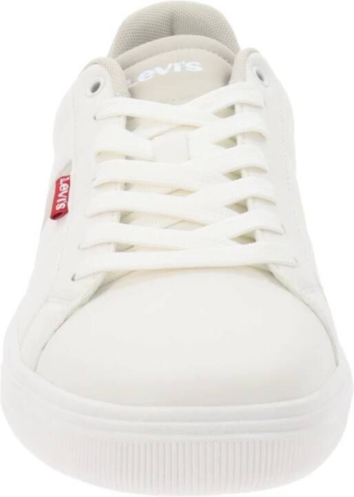 Levi's Heren Sneakers van Kunstleer Vetersluiting White Heren