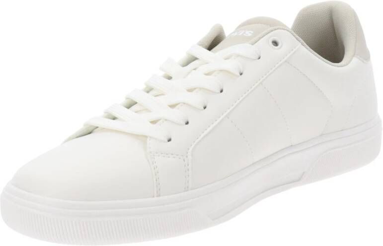 Levi's Heren Sneakers van Kunstleer Vetersluiting White Heren