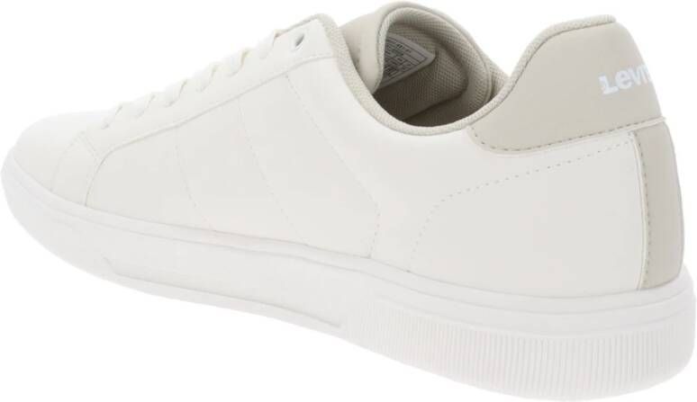 Levi's Heren Sneakers van Kunstleer Vetersluiting White Heren