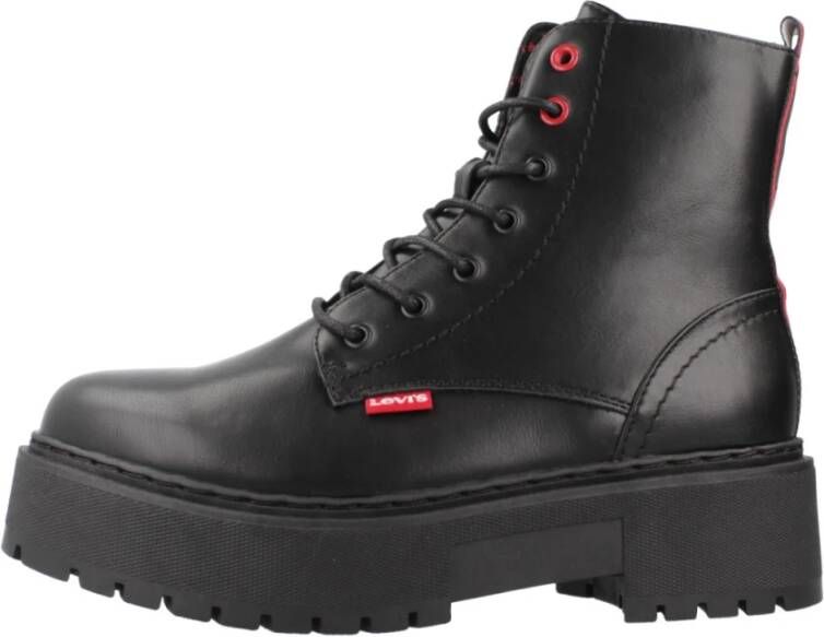 Levi's Kersen Veterschoenen Black Dames