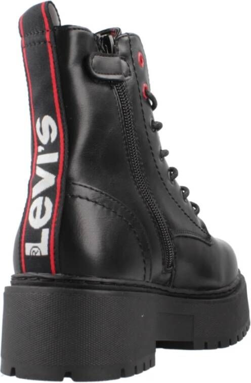 Levi's Kersen Veterschoenen Black Dames