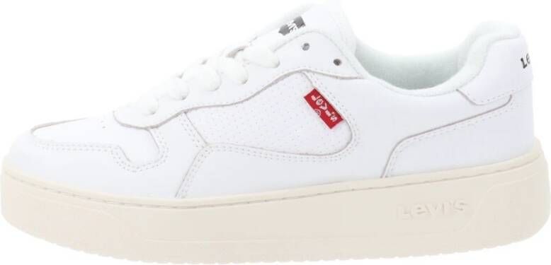 Levi's Leren Damesneakers Stijlvol Comfort White Dames