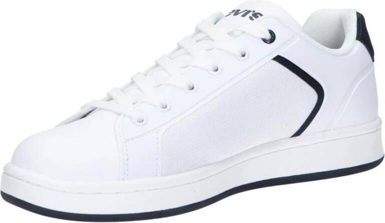 Levi's Sneaker van hoogwaardig textiel met trekkoordsluiting White Dames