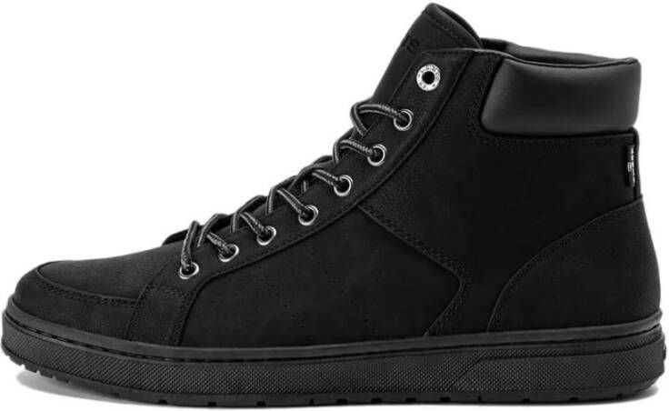 Levi's Sneakers Piper Mid Sneaker Voor Mannen Volledig Zwart Black Heren