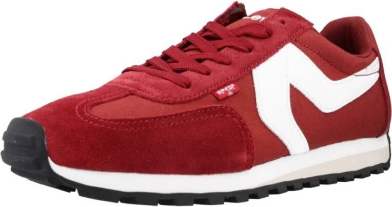 Levi's Stijlvolle Red Tab Sneakers voor Mannen Red Heren