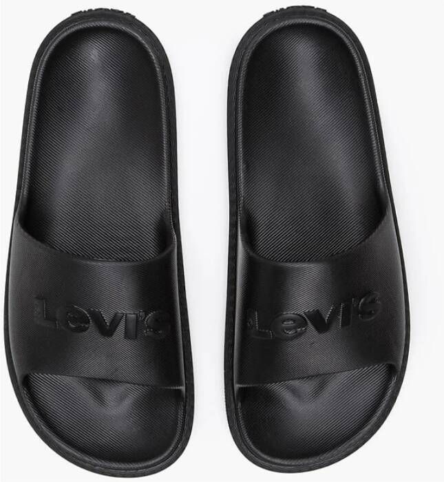 Levi's Sportieve Heren Slippers Black Heren