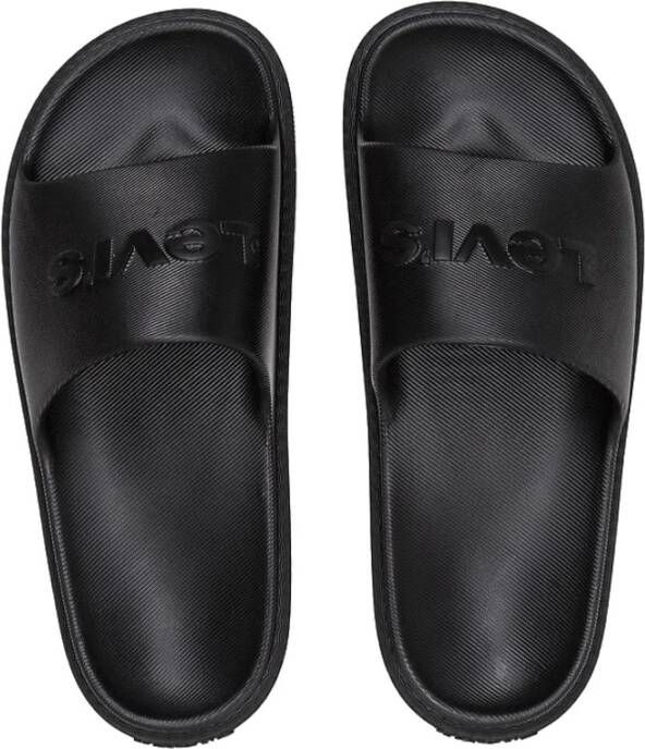 Levi's Sportieve Heren Slippers Black Heren