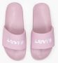 Levi's Zomer Gewatteerde Sandalen Pink Dames - Thumbnail 10