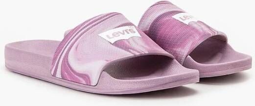 Levi's Zwembad Slippers Lichtgewicht Comfortabel Pink Dames