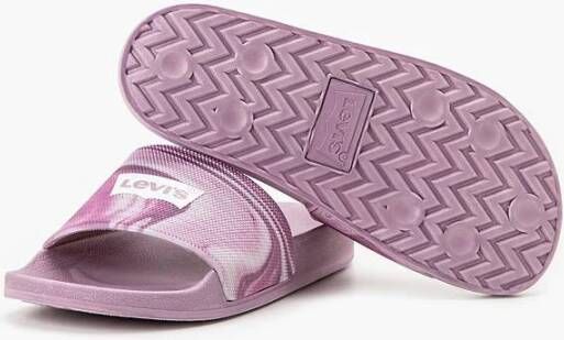 Levi's Zwembad Slippers Lichtgewicht Comfortabel Pink Dames