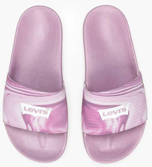 Levi's Zwembad Slippers Lichtgewicht Comfortabel Pink Dames