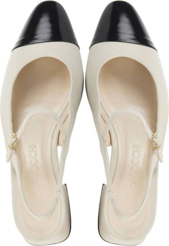 Lina Locchi Beige Combi Ballerina Schoenen Beige Dames