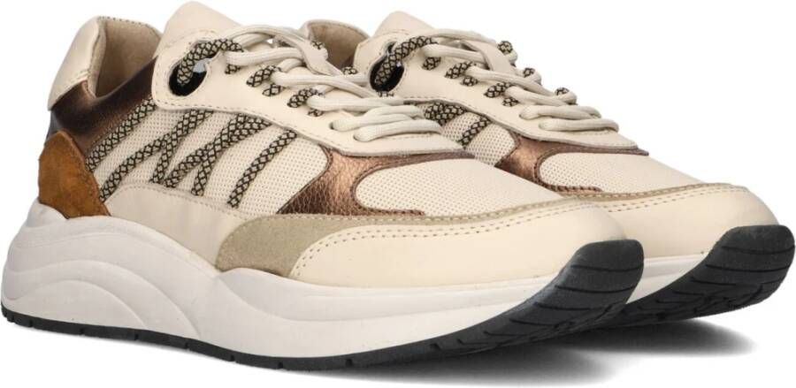 Lina Locchi Beige Lage Dames Sneakers Charu Beige Dames