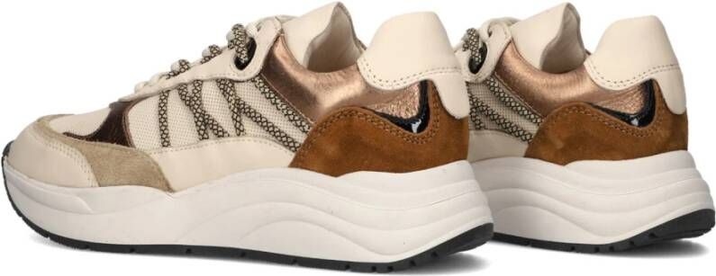 Lina Locchi Beige Lage Dames Sneakers Charu Beige Dames