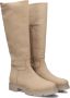 Lina Locchi Klassieke laarzen Dames Laarzen Damesschoenen Nubuck L1162 Beige - Thumbnail 2