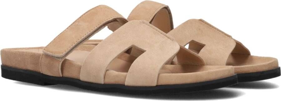 Lina Locchi Beige Suède Slipper Sue H Stijl Beige Dames