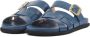 LINA LOCCHI Slippers Dames 765-05 Maat: 38 Materiaal: Leer Kleur: Blauw - Thumbnail 4