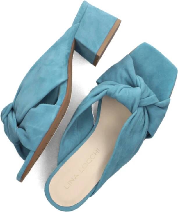 Lina Locchi Blauwe Pantoffels Blue Dames