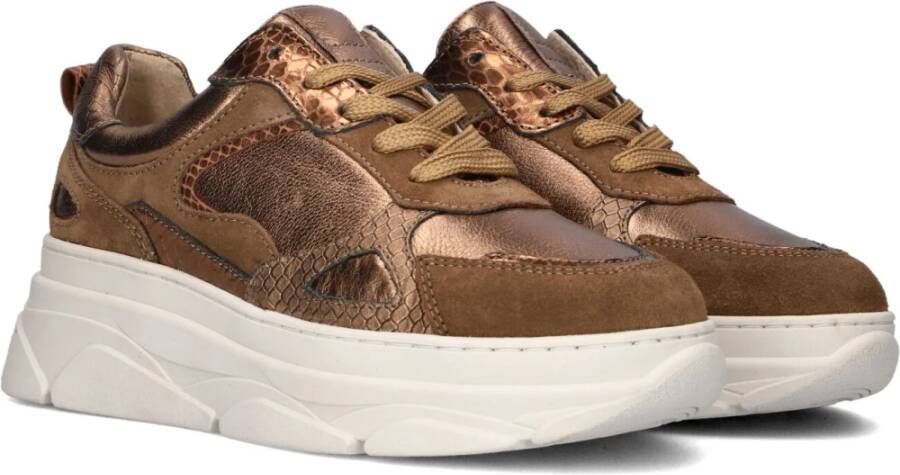 Lina Locchi Bronzen Lage Sneakers Dames Jana Brown Dames