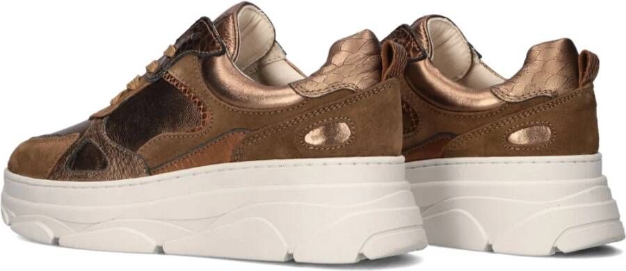 Lina Locchi Bronzen Lage Sneakers Dames Jana Brown Dames