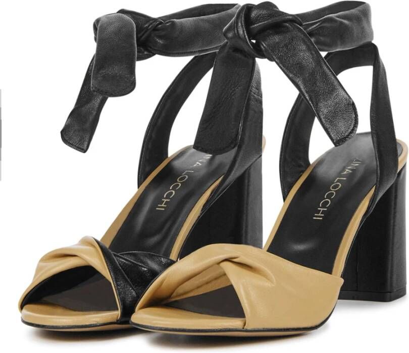 Lina Locchi Bruine Combi Sandalen Brown Dames