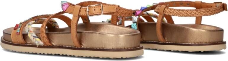 Lina Locchi Cognac Combi Sandalen Multicolor Dames