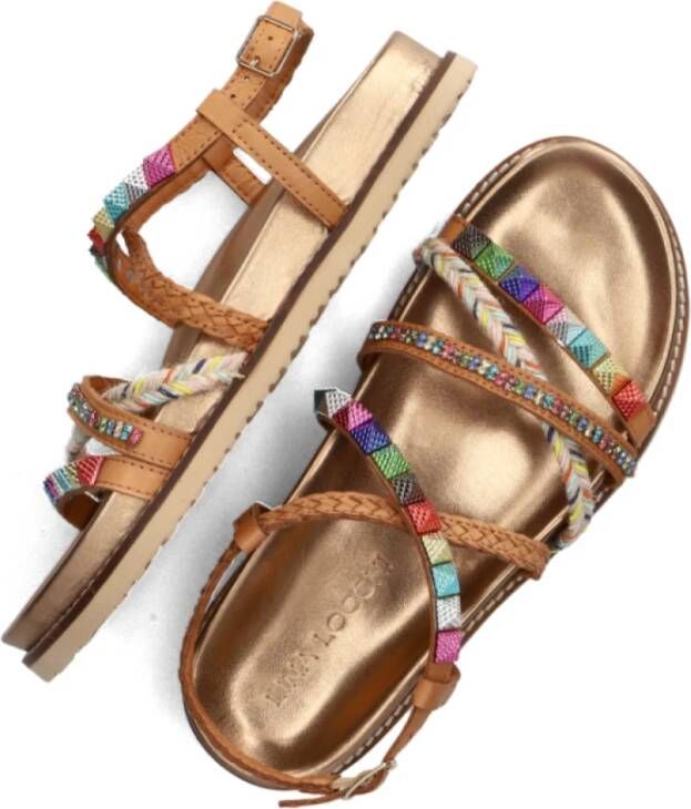 Lina Locchi Cognac Combi Sandalen Multicolor Dames