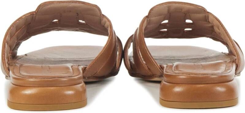 Lina Locchi Cognac Sliders voor vrouwen Brown Dames