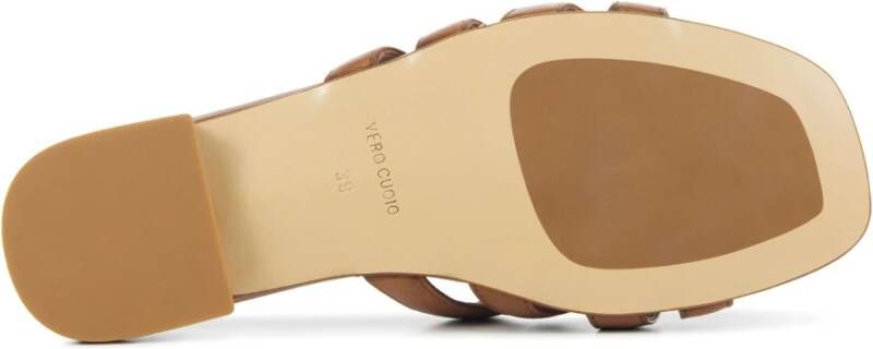 Lina Locchi Cognac Sliders voor vrouwen Brown Dames