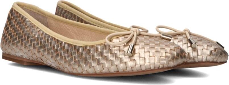 Lina Locchi Gouden Ballerina Flats Yellow Dames