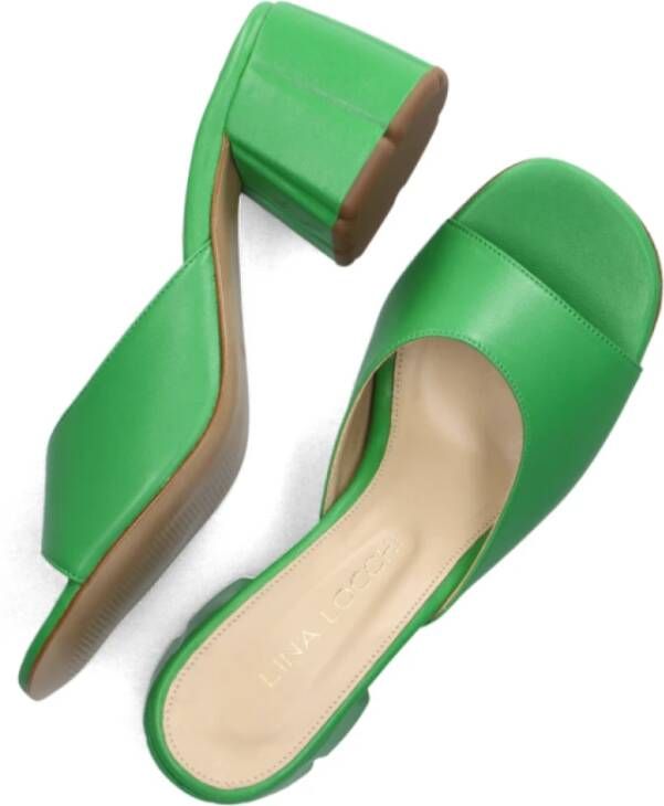 Lina Locchi Lime Slippers Stijlvol Comfortabel Green Dames