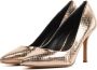 Lina Locchi Pumps Stiletto Dames Damesschoenen Leer Slangenprint hoogte 9 cm L1214 Rose goud - Thumbnail 2