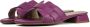 LINA LOCCHI Slippers Dames S3048 Maat: 38 Materiaal: Leer Kleur: Paars - Thumbnail 2