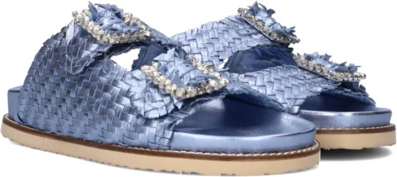 Lina Locchi Slippers Blauw Blue Dames