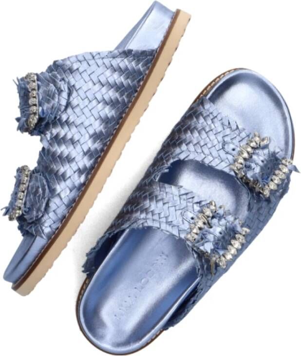 Lina Locchi Slippers Blauw Blue Dames