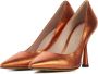 Lina Locchi Pumps Stiletto Dames Damesschoenen Leer Glitter Kitten heel hoogte L1251 Oranje - Thumbnail 4