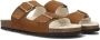 Lina Locchi Suède Slippers met Gespsluiting Brown Dames - Thumbnail 2