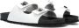 Lina Locchi Witte Leren 2 Band Slippers White Dames - Thumbnail 2