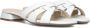 Lina Locchi Witte Leren Knoop Slippers White Dames - Thumbnail 2